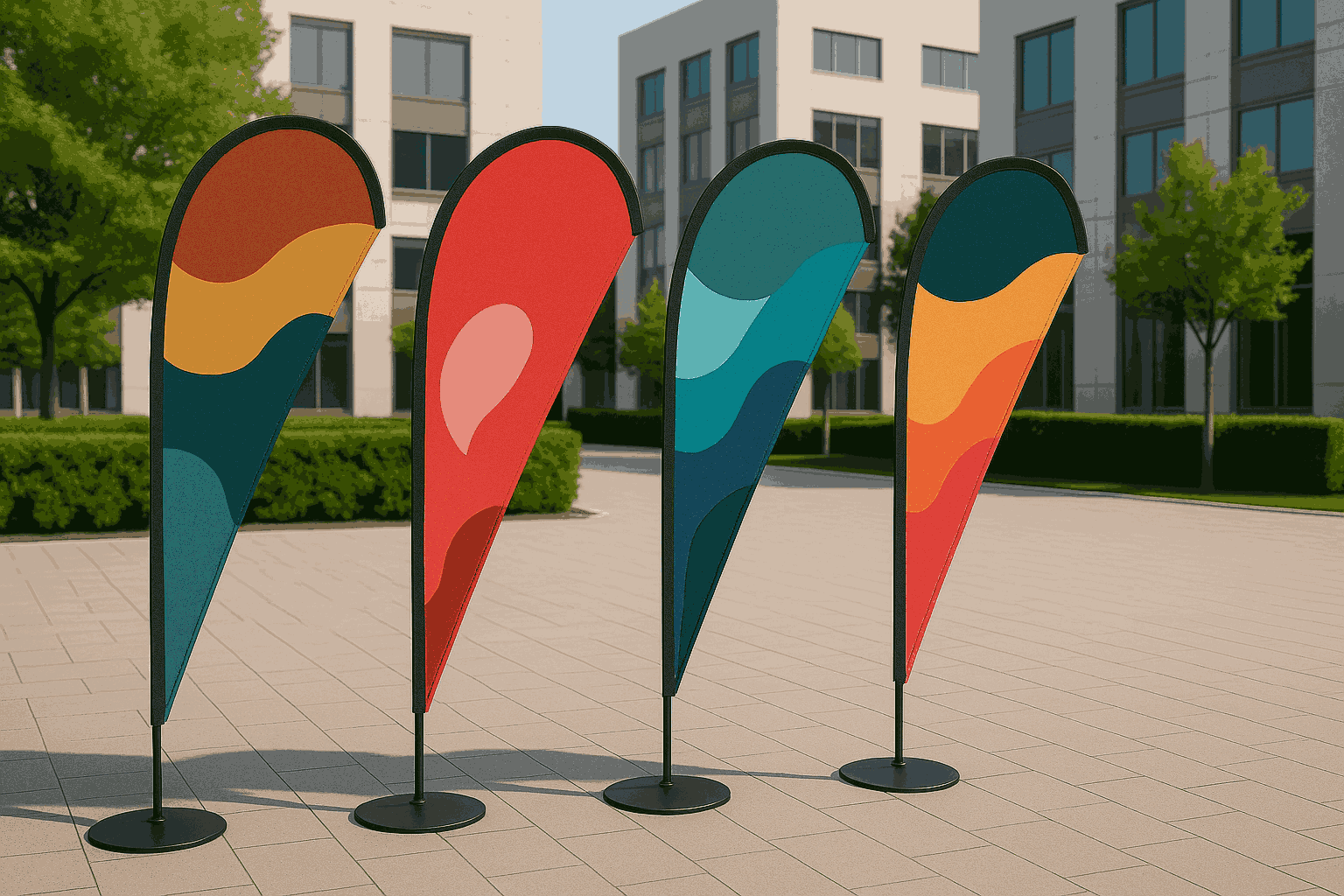 Tear Drop Flags UAE