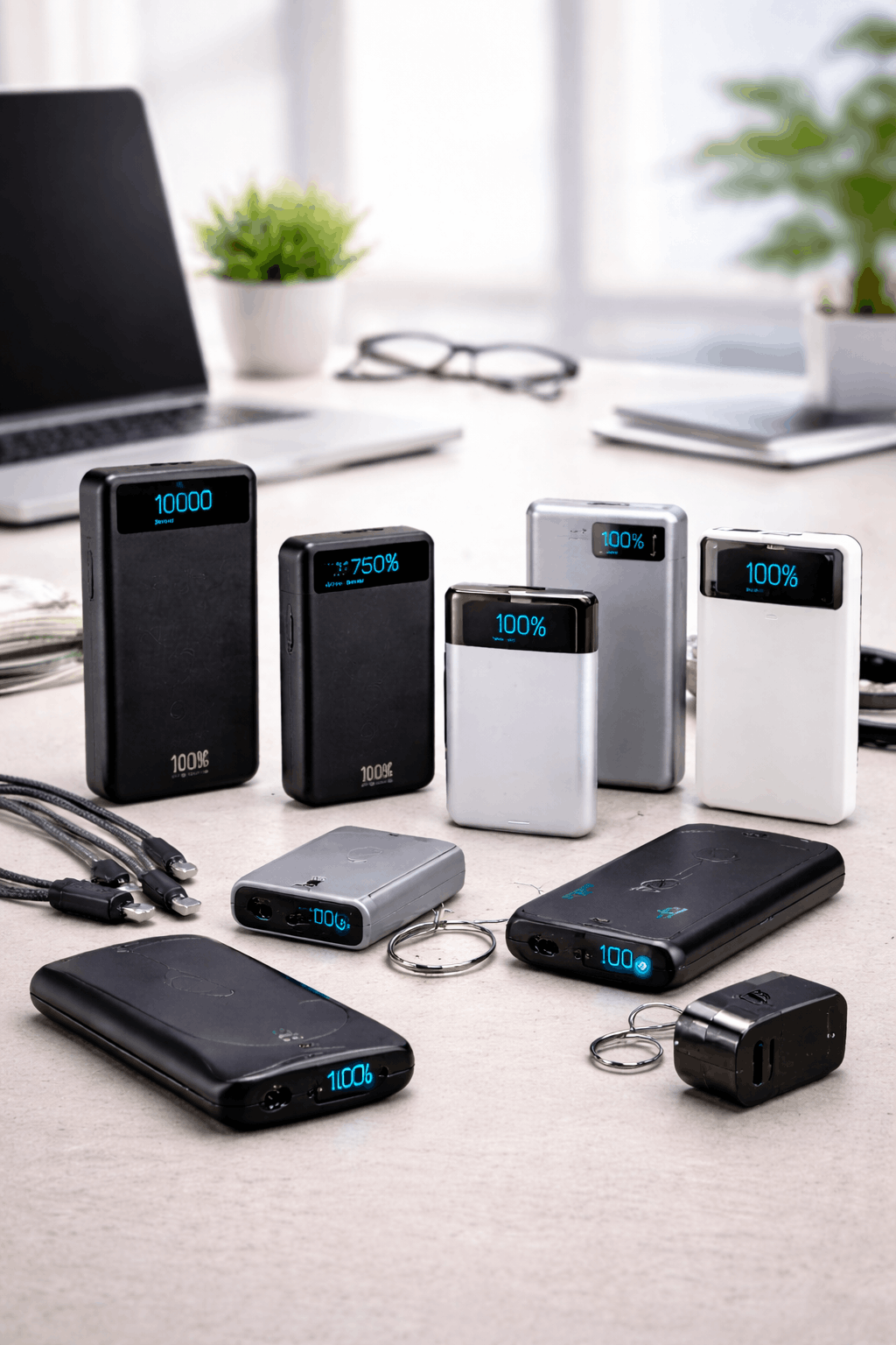 Digital Screen Power Bank in dubai