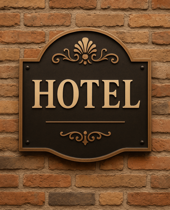 Hotel outdoor signage in UAE Hotel outdoor signage in UAE